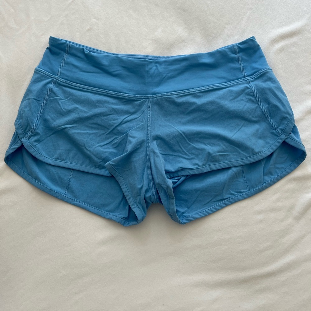 Lululemon Speed Up Shorts (bright blue; size 6)
